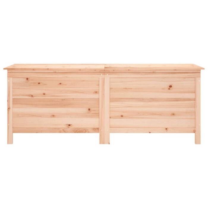 Boîte de rangement de jardin 150x50x56,5 cm bois massif sapin – Image 2