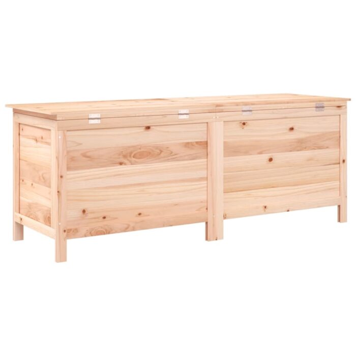 Boîte de rangement de jardin 150x50x56,5 cm bois massif sapin – Image 4