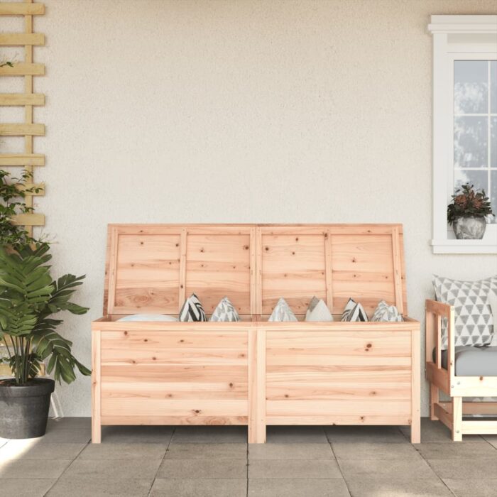 Boîte de rangement de jardin 150x50x56,5 cm bois massif sapin – Image 1
