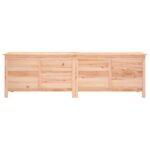 Boîte de rangement de jardin 198,5x50x56,5 cm bois massif sapin – Image 2
