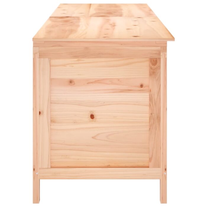 Boîte de rangement de jardin 198,5x50x56,5 cm bois massif sapin – Image 3