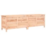 Boîte de rangement de jardin 198,5x50x56,5 cm bois massif sapin – Image 4