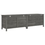 Boîte de rangement de jardin anthracite bois massif de sapin – Image 4