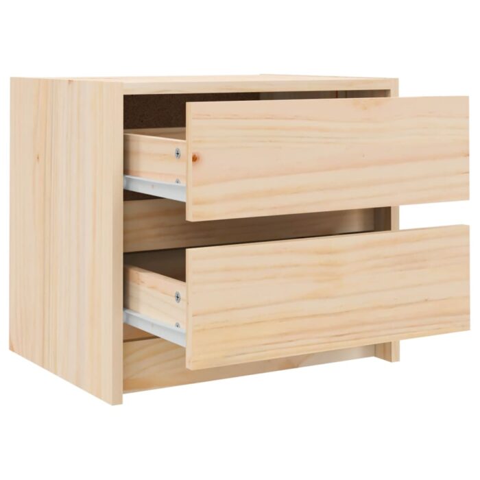 Table de chevet 40x31x35,5 cm bois de pin massif – Image 4