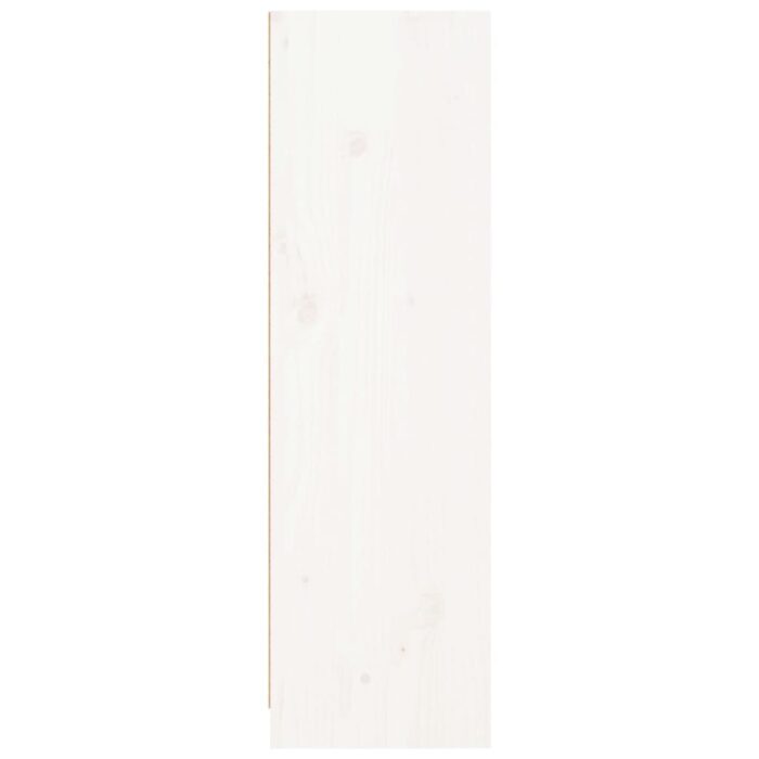 Bibliothèque blanc 70x33x110 cm bois massif de pin – Image 3