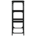 Table console noir 89,5x28x76 cm bois d'ingénierie – Image 3