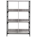 Bibliothèque sonoma gris 78,5x33x117,5 cm bois d'ingénierie – Image 2
