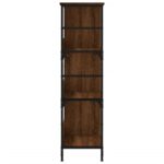 Bibliothèque chêne marron 78,5x33x117,5 cm bois d'ingénierie – Image 3