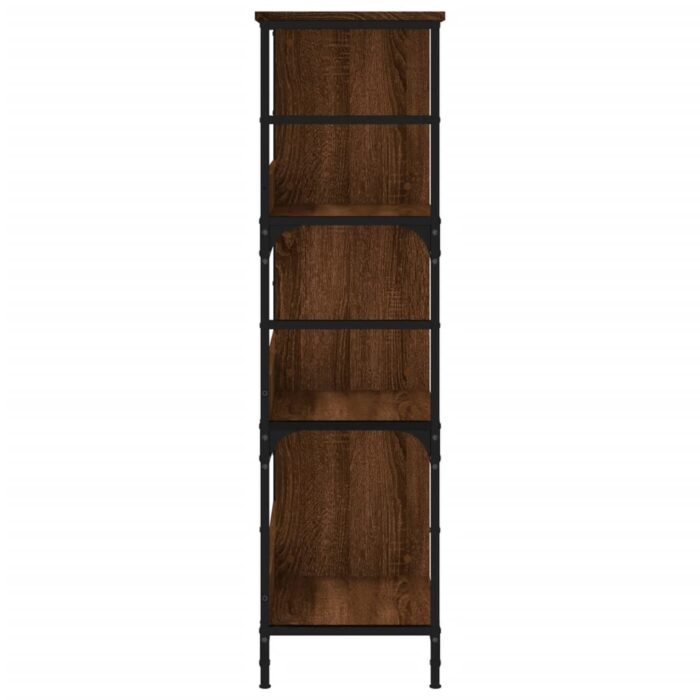Bibliothèque chêne marron 78,5x33x117,5 cm bois d'ingénierie – Image 3