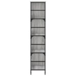 Bibliothèque sonoma gris 78,5x33x153 cm bois d'ingénierie – Image 3