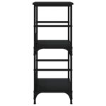 Bibliothèque noir 50x33x82 cm bois d'ingénierie – Image 3