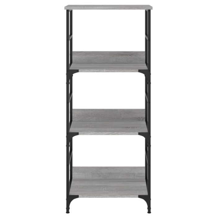 Bibliothèque sonoma gris 50x33x117,5 cm bois d'ingénierie – Image 2