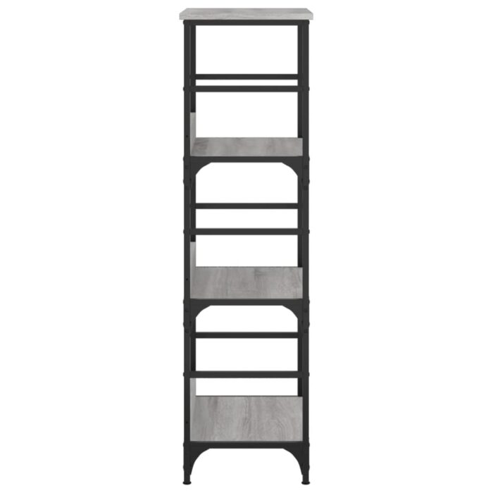 Bibliothèque sonoma gris 50x33x117,5 cm bois d'ingénierie – Image 3