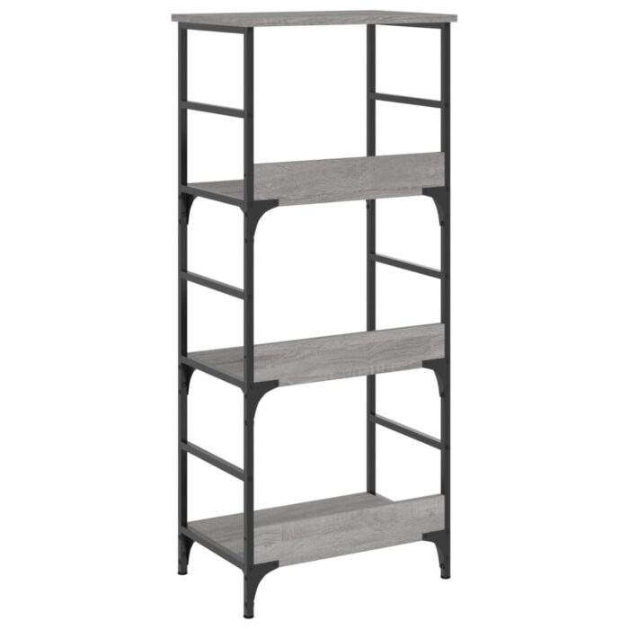 Bibliothèque sonoma gris 50x33x117,5 cm bois d'ingénierie – Image 4