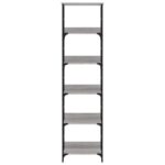 Bibliothèque sonoma gris 50x33x188,5 cm bois d'ingénierie – Image 2