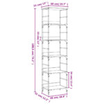 Bibliothèque sonoma gris 50x33x188,5 cm bois d'ingénierie – Image 7