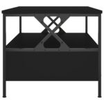Table basse noir 100x51x45 cm bois d'ingénierie – Image 5