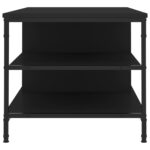 Table basse Noir 100x50x45 cm Bois d'ingénierie – Image 3