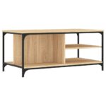 Table basse Chêne sonoma 100x50x45 cm Bois d'ingénierie – Image 4