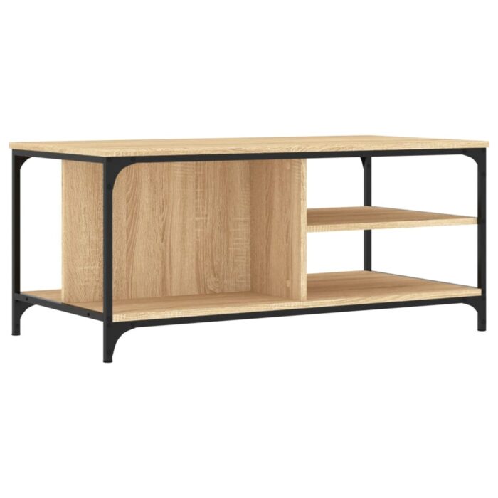 Table basse Chêne sonoma 100x50x45 cm Bois d'ingénierie – Image 4