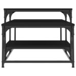 Table basse noir 102x60x45 cm bois d'ingénierie – Image 3