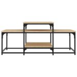Table basse chêne sonoma 102x60x45 cm bois d'ingénierie – Image 2