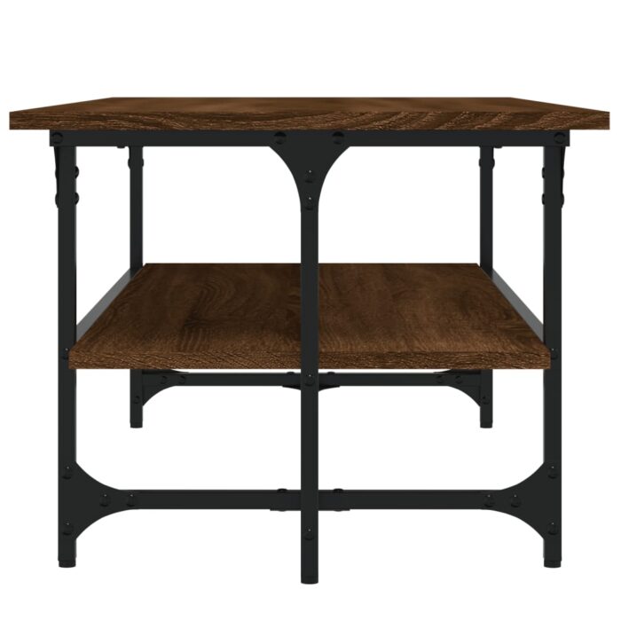 Table basse Chêne marron 100x50x40 cm Bois d'ingénierie – Image 3
