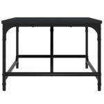Table basse noir 75x50x35 cm bois d'ingénierie – Image 3