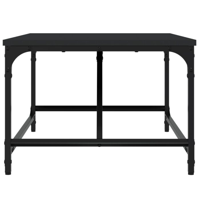 Table basse noir 75x50x35 cm bois d'ingénierie – Image 3