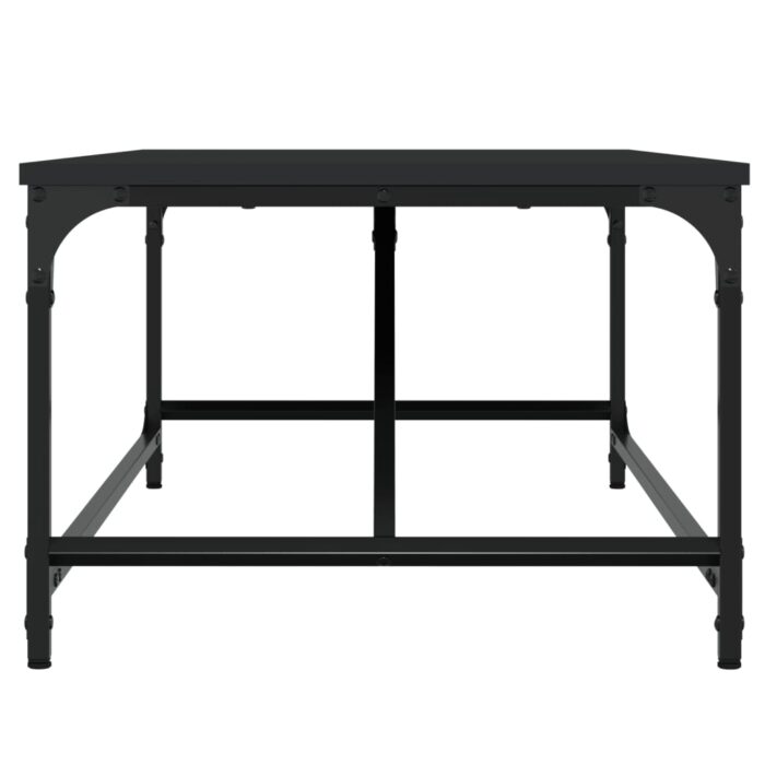 Table basse Noir 100x50x35 cm Bois d'ingénierie – Image 3