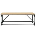 Table basse Chêne sonoma 100x50x35 cm Bois d'ingénierie – Image 2