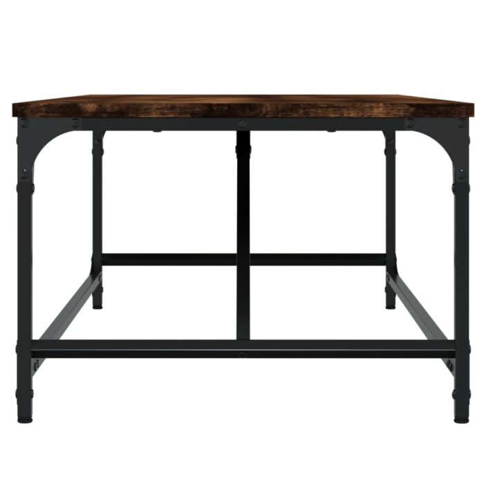 Table basse Chêne fumé 100x50x35 cm Bois d'ingénierie – Image 3