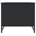 Table basse noir 85,5x51x45 cm bois d'ingénierie – Image 5