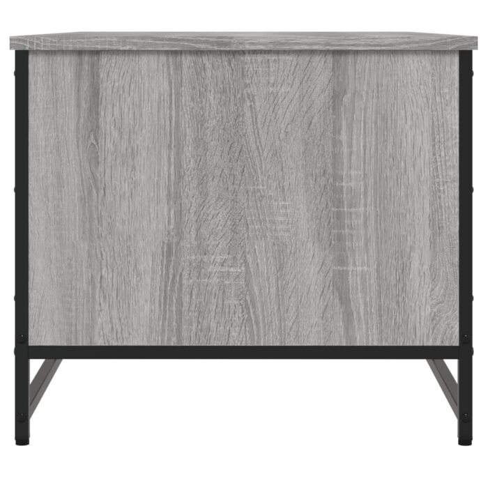 Table basse sonoma gris 85,5x51x45 cm bois d'ingénierie – Image 5