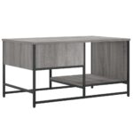 Table basse sonoma gris 85,5x51x45 cm bois d'ingénierie – Image 6