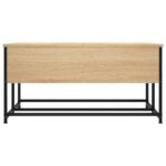 Table basse chêne sonoma 80x80x40 cm bois d'ingénierie – Image 5