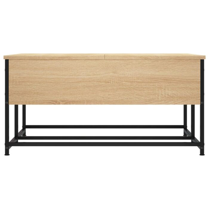 Table basse chêne sonoma 80x80x40 cm bois d'ingénierie – Image 5