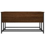 Table basse chêne marron 80x80x40 cm bois d'ingénierie – Image 5