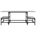 Table basse sonoma gris 100x50,5x40 cm bois d'ingénierie – Image 2