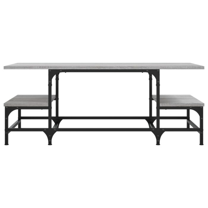 Table basse sonoma gris 100x50,5x40 cm bois d'ingénierie – Image 2