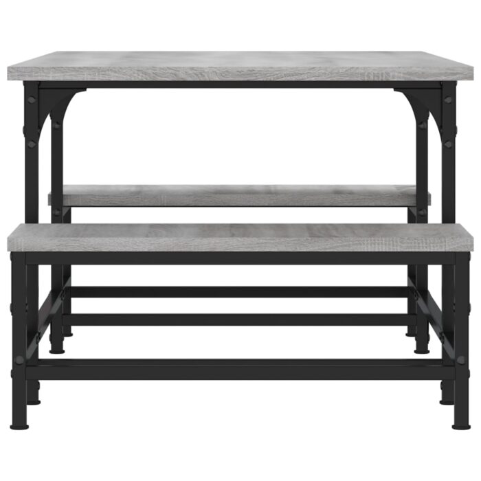 Table basse sonoma gris 100x50,5x40 cm bois d'ingénierie – Image 3