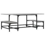 Table basse sonoma gris 100x50,5x40 cm bois d'ingénierie – Image 4