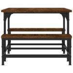 Table basse chêne marron 100x50,5x40 cm bois d'ingénierie – Image 3