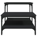 Table basse noir 100x50,5x45 cm bois d'ingénierie – Image 3