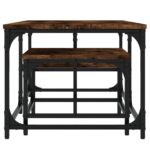 Tables basses gigognes 2 pcs chêne fumé bois d'ingénierie – Image 3