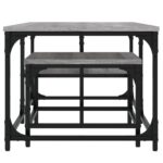 Tables basses gigognes 2 pcs sonoma gris bois d'ingénierie – Image 3
