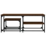 Tables basses gigognes 2 pcs chêne marron bois d'ingénierie – Image 2