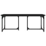 Table basse Noir 90x50x35 cm Bois d'ingénierie – Image 2
