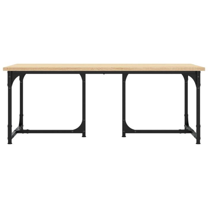 Table basse Chêne sonoma 90x50x35 cm Bois d'ingénierie – Image 2