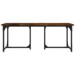 Table basse Chêne fumé 90x50x35 cm Bois d'ingénierie – Image 2